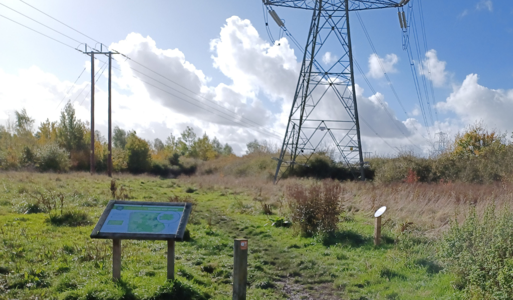 The map board at the beginning of the Forest walk