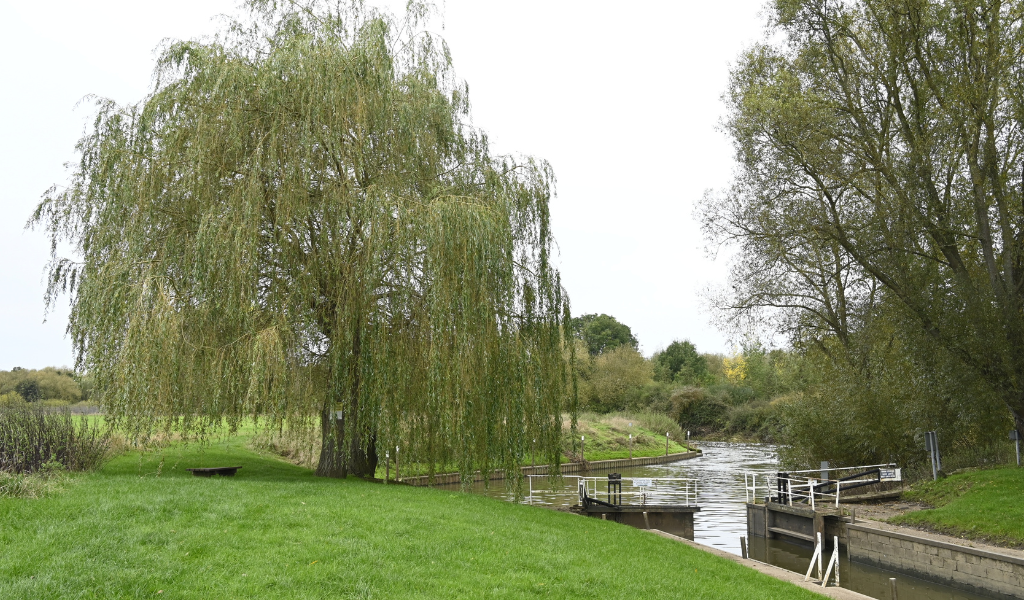 A view of Pilgrim's Lock along the River Avon