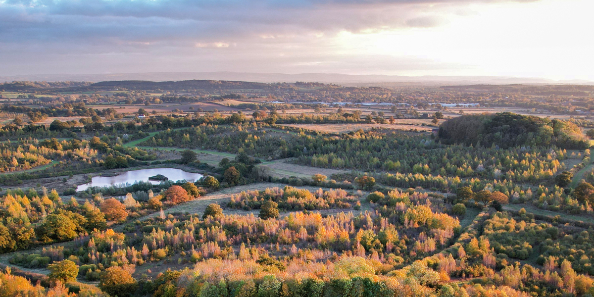 An aerial view of Middle Spernal