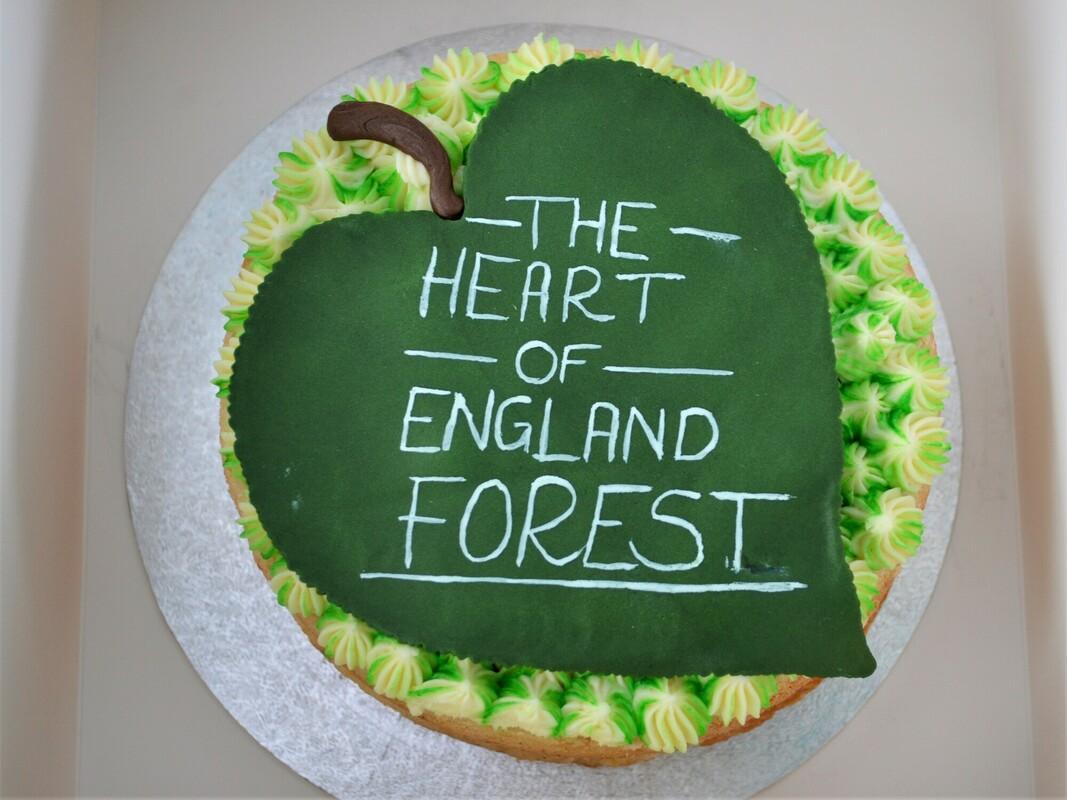 Heart of England Forest cake at Virtual London Marathon