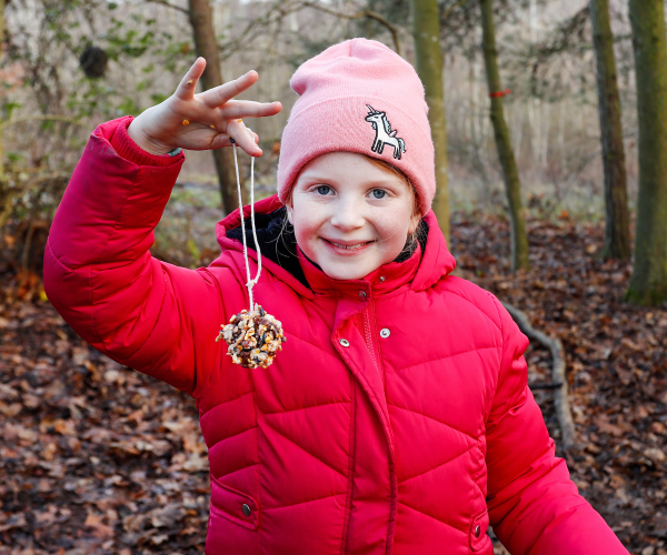 A child having fun at Mini Foresters