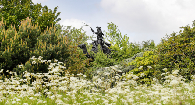 The Lawrence of Arabia statue at the Gardens of Heroes and Villains