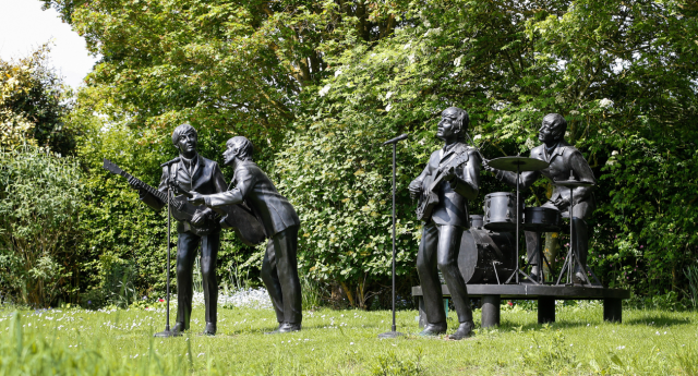 The Beatles statue at the Garden of Heroes and Villains