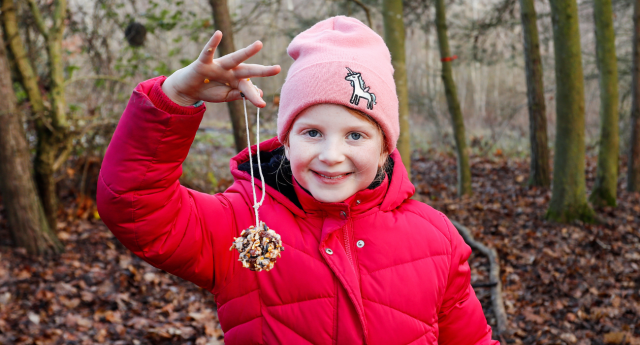 A Mini Forester being creative in the Forest at Middle Spernal